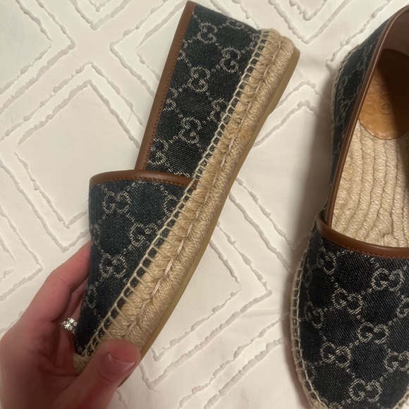 Women's Pilar GG Print Jacquard Espadrille Flats size 8 - Picture 7 of 14